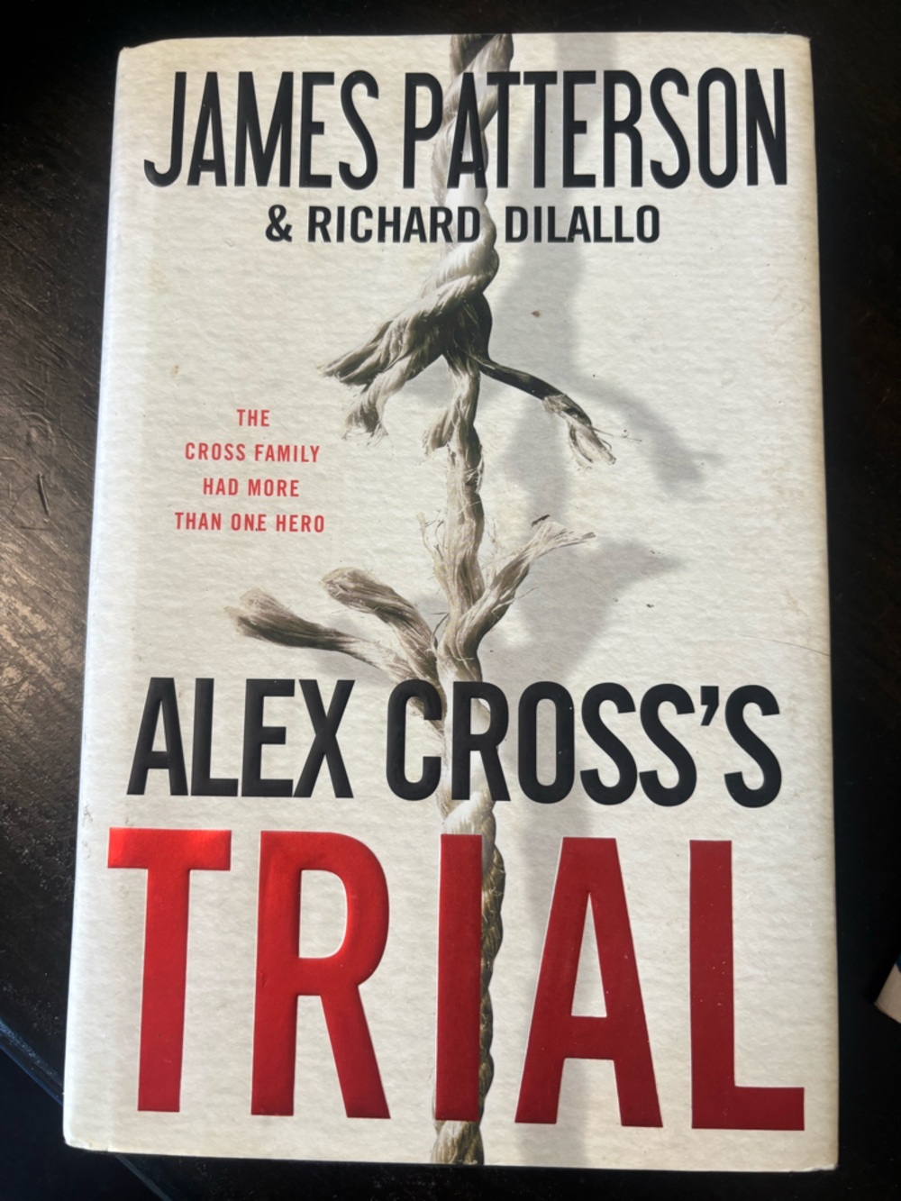 James Patterson Alex Cross's Trial Hardcover Book - White & Red Cover